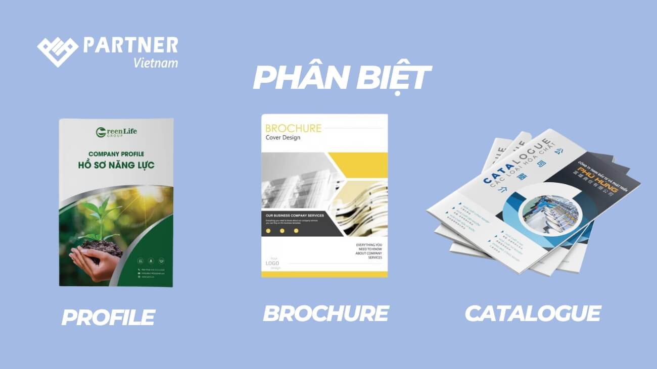 Phân biệt giữa Profile, Brochure và Catalogue