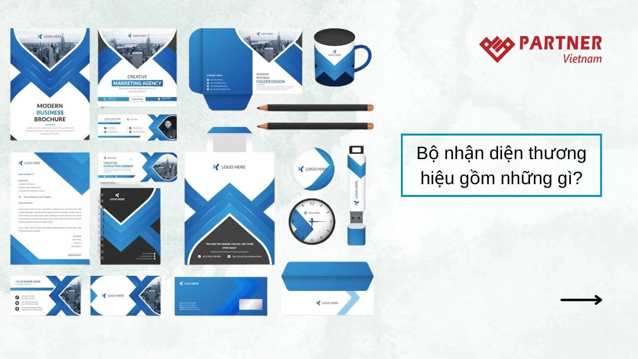 Bộ nhận diện thương hiệu gồm những gì?