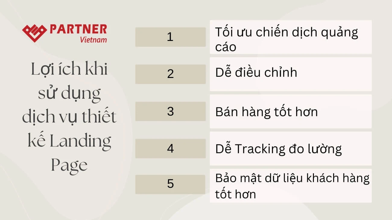 Lợi ích khi sử dụng dịch vụ thiết kế Landing Page trọn gói
