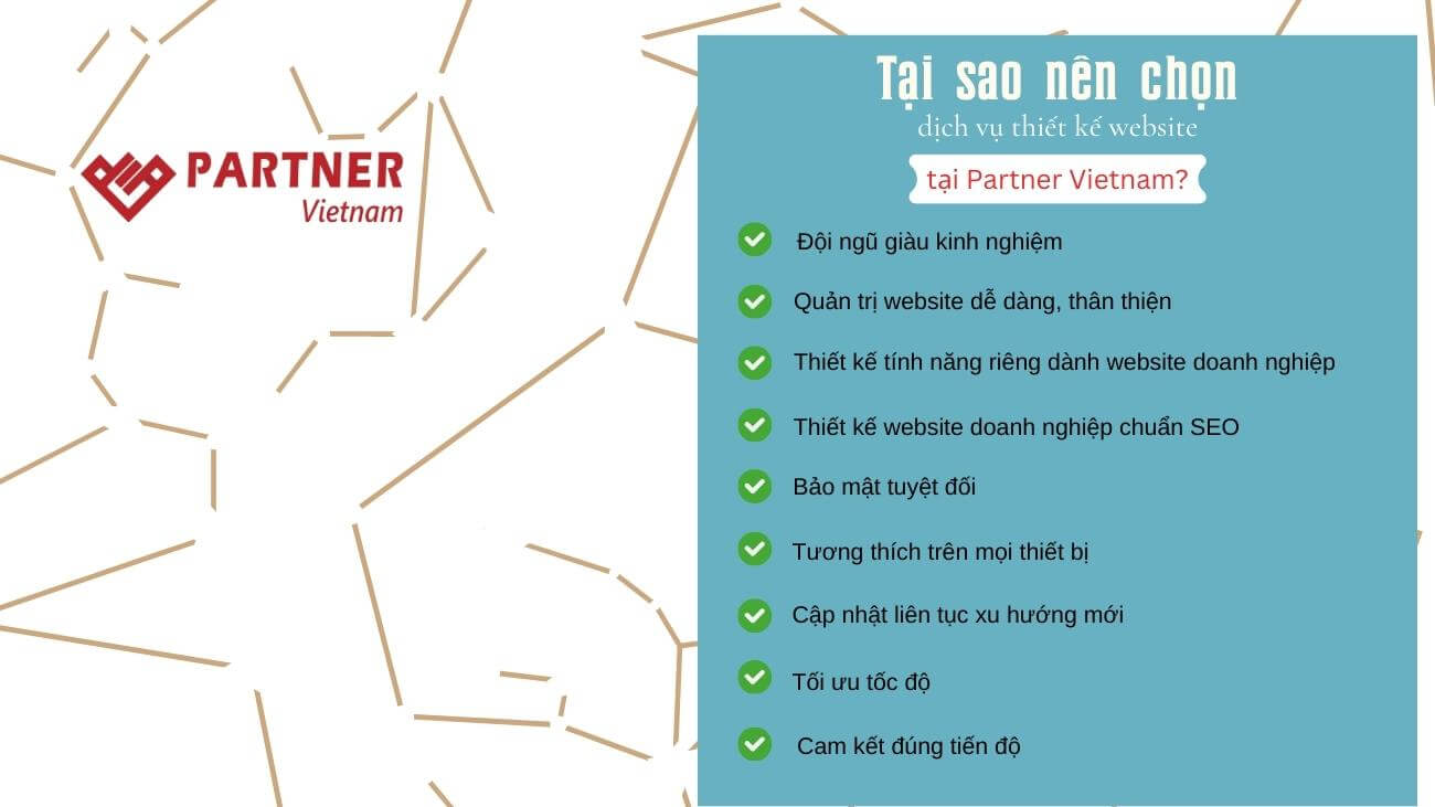 Tại sao nên chọn dịch vụ thiết kế website tại Partner Vietnam?