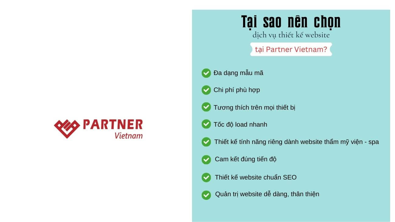 Tại sao nên chọn dịch vụ thiết kế webiste tại Partner Vietnam?